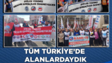 Saraydan değil ; Alanlardan ses yükselttik